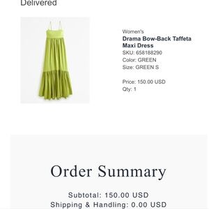 Drama Bow Back Taffeta Dress